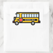 Sticker Rectangulaire Bus scolaire (Sac)
