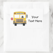 Sticker Rectangulaire Bus scolaire personnalisable (Sac)