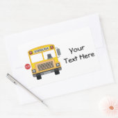Sticker Rectangulaire Bus scolaire personnalisable (Enveloppe)