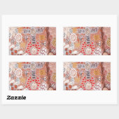 Sticker Rectangulaire Bush Tucker (Feuille)