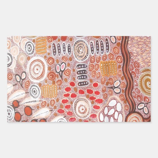 Sticker Rectangulaire Bush Tucker (Devant)