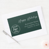 Sticker Rectangulaire Business Christmas Happy Holidays  (Enveloppe)