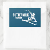 Sticker Rectangulaire Buttermilk Colorado Skier (Sac)
