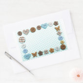 Sticker Rectangulaire Buttons cadre (Enveloppe)