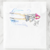 Sticker Rectangulaire Bwing Out Gracieusement (Sac)