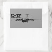 Sticker Rectangulaire C-17 Globemaster III (Sac)
