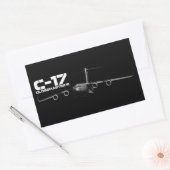 Sticker Rectangulaire C-17 Globemaster III (Enveloppe)
