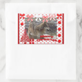 Sticker Rectangulaire c-2011-grey-wolf-017 (Sac)