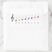 Sticker Rectangulaire C Grande échelle dans Treble Clef Kids Literacy de (Sac)