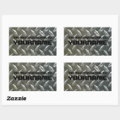 Sticker Rectangulaire Ça appartient à... Votre nom! (Feuille)