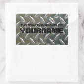 Sticker Rectangulaire Ça appartient à... Votre nom! (Sac)