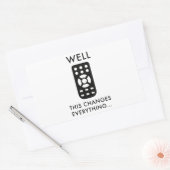 Sticker Rectangulaire Ça Change Tout... (Enveloppe)
