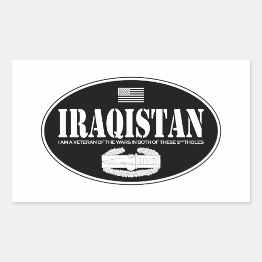 Sticker Rectangulaire CAB Irakien (Devant)