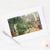 Sticker Rectangulaire Cabalgando avestruces en A Regaleira (Portugal) (Enveloppe)