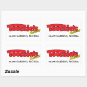 Sticker rectangulaire Cabaret Tootsies (Feuille)