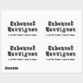 Sticker Rectangulaire Cabernet Sauvignon (Feuille)