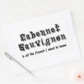 Sticker Rectangulaire Cabernet Sauvignon (Enveloppe)