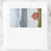 Sticker Rectangulaire Cabine rouge Ramberg Lofoten (Sac)