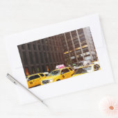 Sticker Rectangulaire Cabines de taxi NYC à New York (Enveloppe)