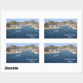 Sticker Rectangulaire Cabo San Lucas, Mexique (Feuille)