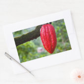 Sticker Rectangulaire cabosse rouge (Enveloppe)