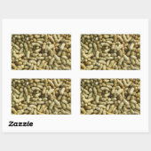 Sticker Rectangulaire cacahuètes (Feuille)