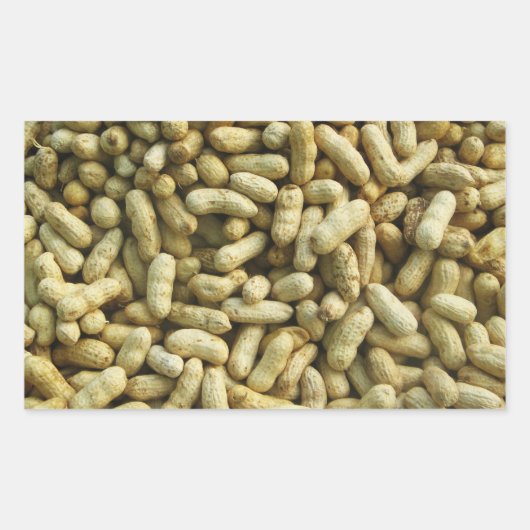 Sticker Rectangulaire cacahuètes (Devant)
