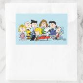 Sticker Rectangulaire cacahuètes | Charlie Brown et Gang (Sac)
