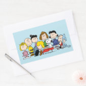 Sticker Rectangulaire cacahuètes | Charlie Brown et Gang (Enveloppe)