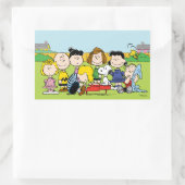 Sticker Rectangulaire cacahuètes | Charlie Brown et Gang (Sac)