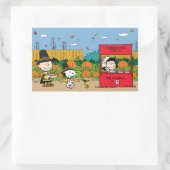 Sticker Rectangulaire cacahuètes | Charlie Brown Thanksgiving (Sac)