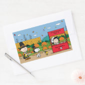 Sticker Rectangulaire cacahuètes | Charlie Brown Thanksgiving (Enveloppe)