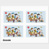 Sticker Rectangulaire cacahuètes | La Bande à la butte des Pitcher (Feuille)