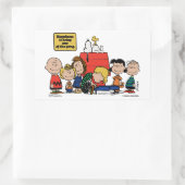 Sticker Rectangulaire cacahuètes | Le bonheur est d'être l'un des gangs (Sac)