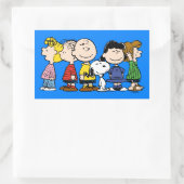 Sticker Rectangulaire cacahuètes | Les cacahuètes s'unissent (Sac)