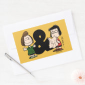 Sticker Rectangulaire cacahuètes | Pepperment Patty & Marcie (Enveloppe)