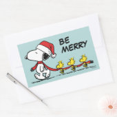Sticker Rectangulaire cacahuètes | Snoopy & Friends Winter Scarf (Enveloppe)