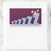 Sticker Rectangulaire cacahuètes | Snoopy & Woodstock Nap (Sac)