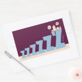 Sticker Rectangulaire cacahuètes | Snoopy & Woodstock Nap (Enveloppe)