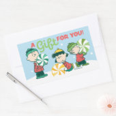 Sticker Rectangulaire cacahuètes | Un cadeau pour vous (Enveloppe)