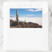 Sticker Rectangulaire Cactus à l'autocollant rectangulaire Salar de Uyun (Sac)