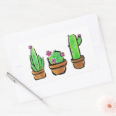 Sticker Rectangulaire Cactus cactus cactus succulents (Enveloppe)