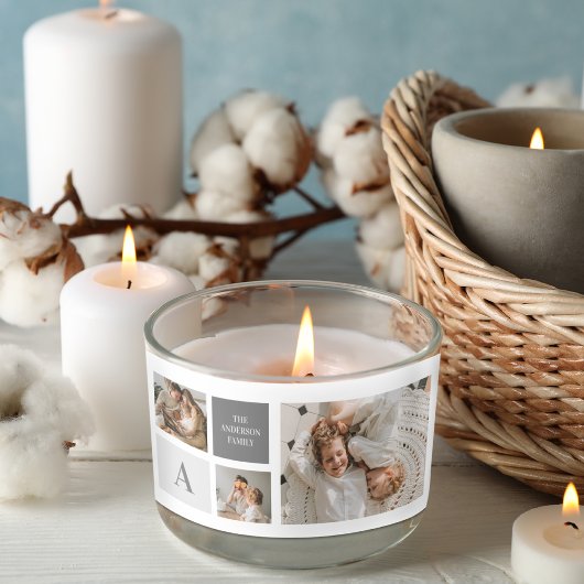 Sticker Rectangulaire Cadeau Collage familial personnalisé