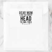 Sticker Rectangulaire cadeau de jour mère drôle pour mère maman (Sac)