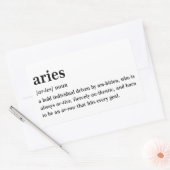 Sticker Rectangulaire Cadeau Définition Aesthetic Astrologie Bélier (Enveloppe)