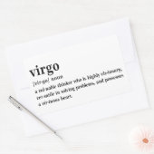 Sticker Rectangulaire Cadeau Définition Vierge Astrologie Esthétique (Enveloppe)