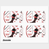 Sticker Rectangulaire Cadeau Père Noël Secret - Prospérité et Richesse (Feuille)