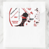 Sticker Rectangulaire Cadeau Père Noël Secret - Prospérité et Richesse (Sac)