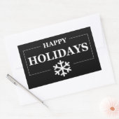 Sticker Rectangulaire Cadeau personnalisé de Noël Joyeuses Fêtes  (Enveloppe)