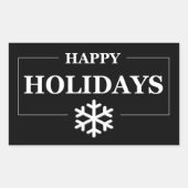 Sticker Rectangulaire Cadeau personnalisé de Noël Joyuses Fêtes (Devant)